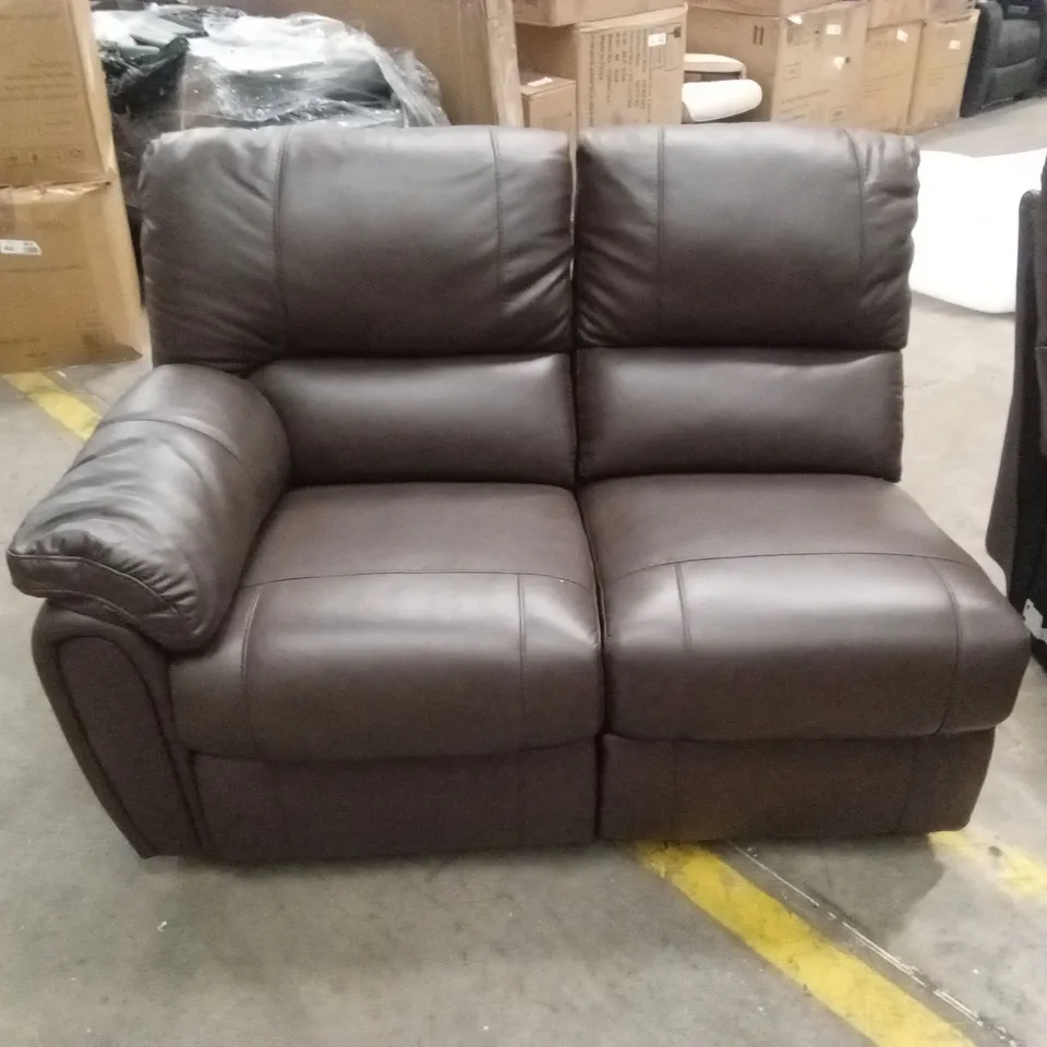 LEIGHTON LEATHER/FAUX LEATHER HIGH BACK RECLINER CORNER GROUP PARTS AND PIECES, INCORRECT PIECES