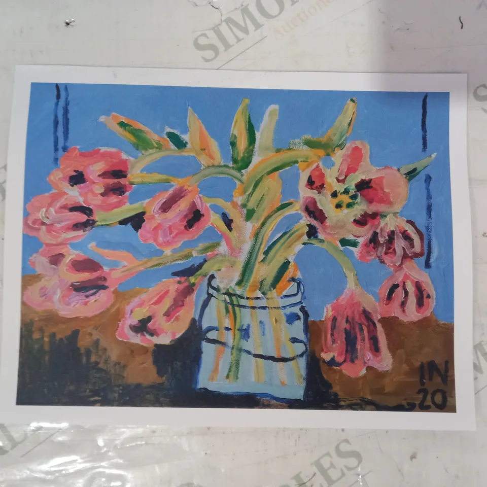 LOT OF 2 INITIALLED ART PRINTS (IN 20)