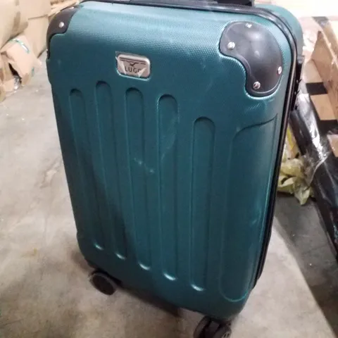 BOXED LUGG LIGHTWEIGHT TRAVEL SUITCASE - GREEN