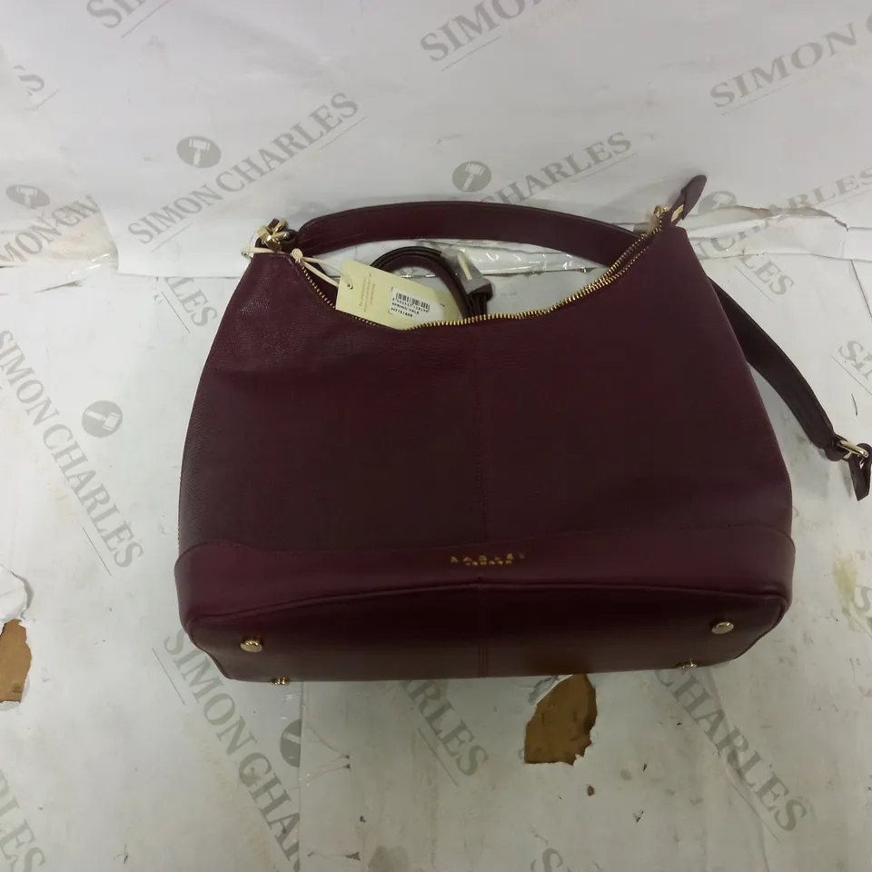 BRADLEY LONDON SPRING VALE MACROON HANDBAG 