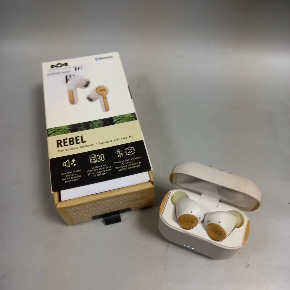 BOXED MARLEY REBEL TRUE WIRELESS EARPHONES 