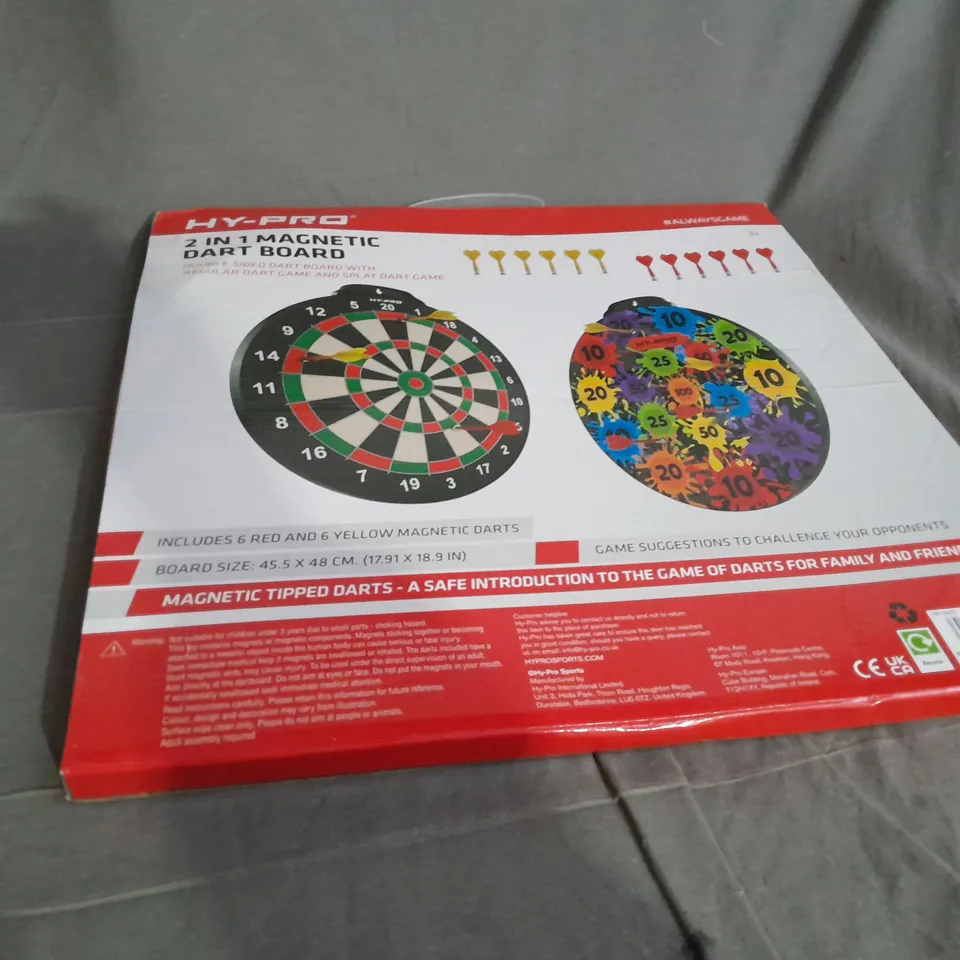 HY-PRO 2 IN 1 MAGNETIC DARTBOARD 