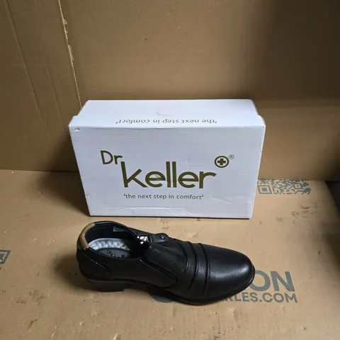 DR KELLER BLACK LEATHER SHOE β COMFORT FOOTWEAR - UK SIZE 5