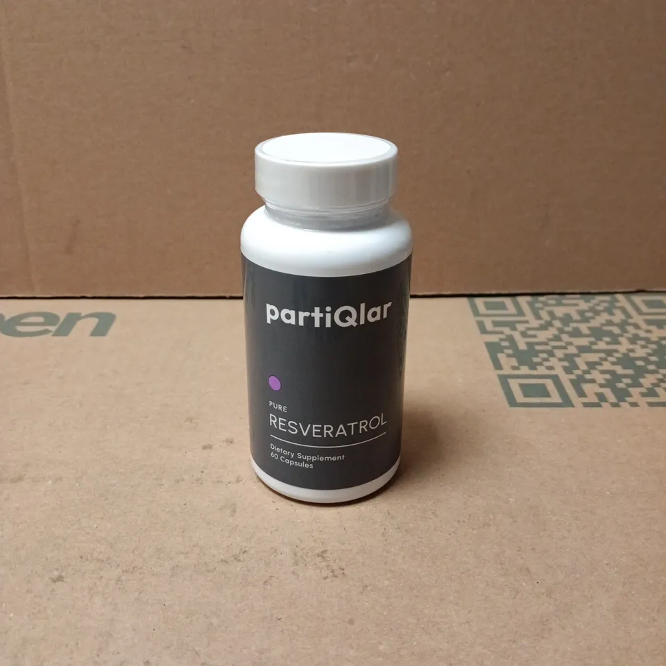 PARTIQLAR PURE RESVERATROL DIETARY SUPPLEMENT 60 CAPSULES