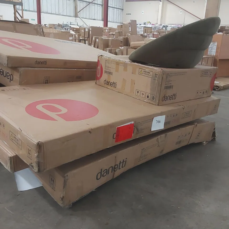 PALLET CONTAINING A LARGE QUANTITY OF ASSORTED DANETTI FURNITURE PARTS ECT
