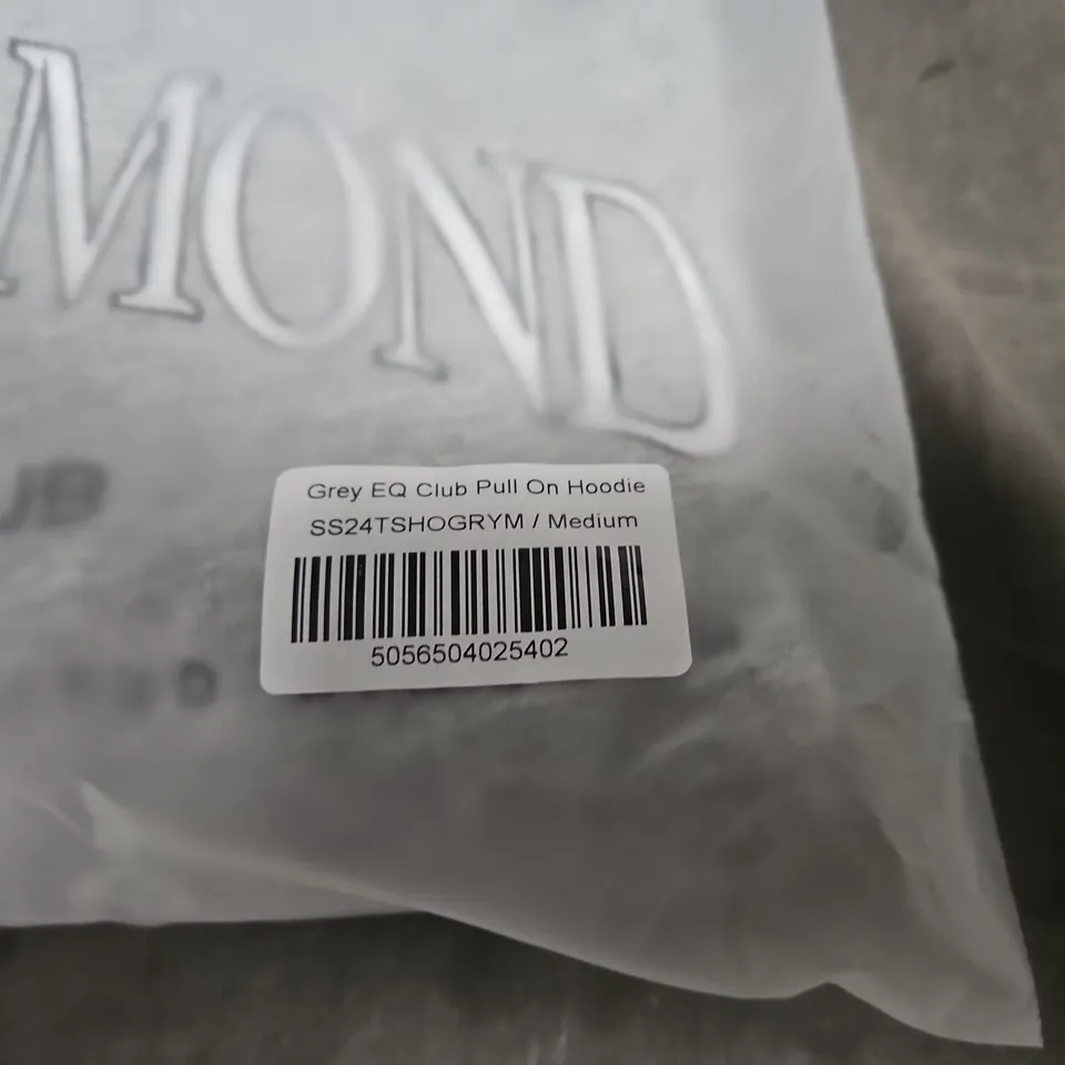 AZTEC DIAMOND EQUESTRIAN CLUB GREY EQ CLUB PULL ON HOODIE – MEDIUM