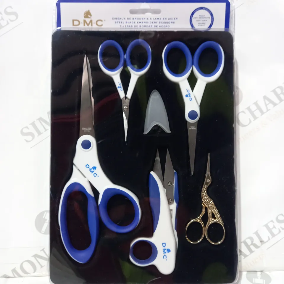 D.M.C SET OF 5 STEEL BLADE EMBROIDERY SCISSORS