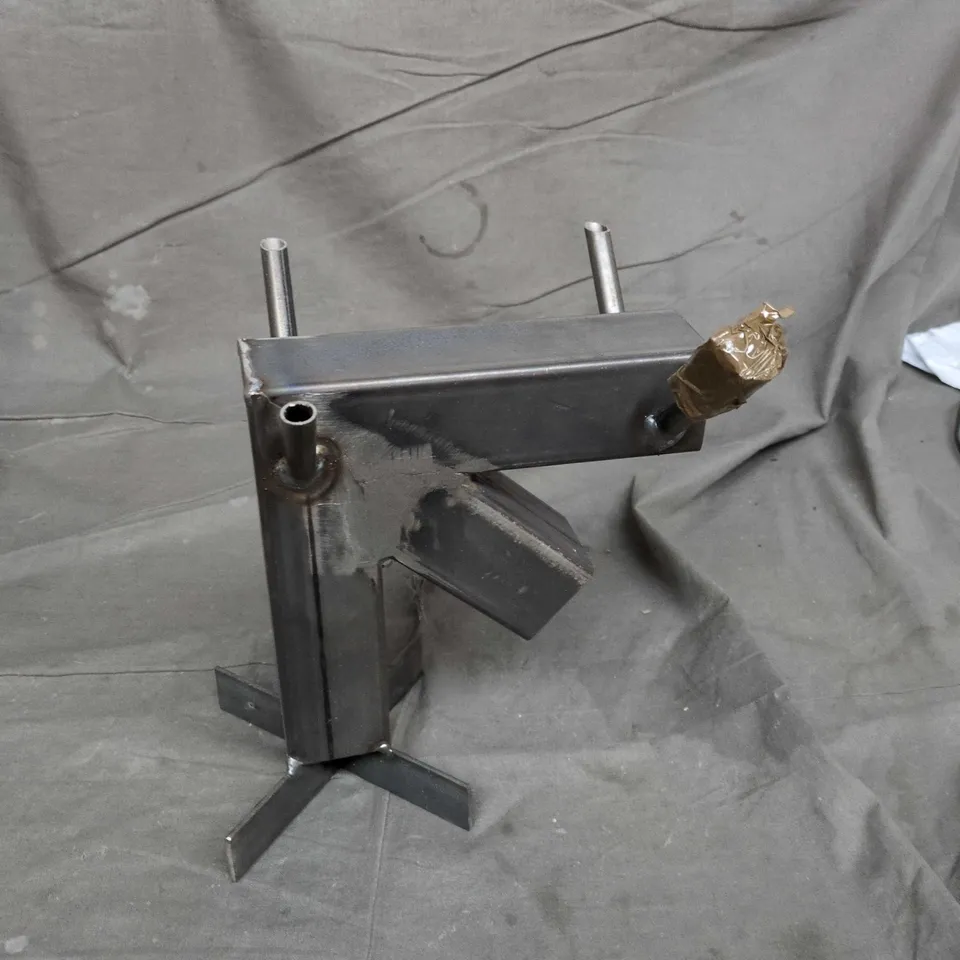 INDUSTRIAL METAL WORKSHOP STAND/JIG – BLACK STEEL FRAME