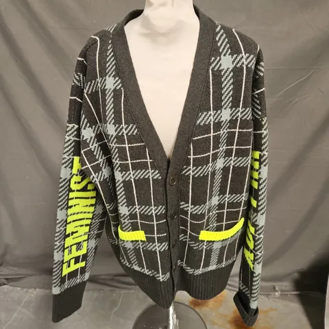 BLACK & BEECH CARDIGAN IN GREEN SIZE 2XL 