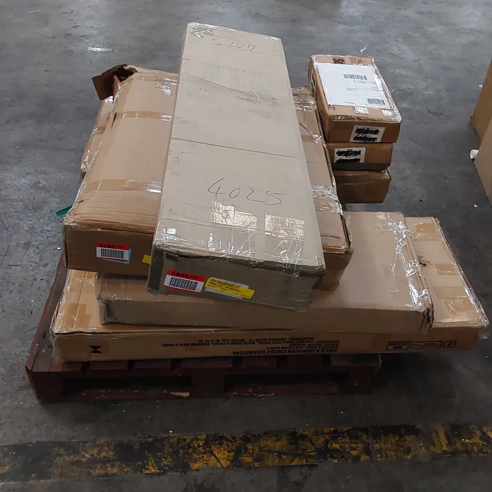 PALLET TO CONTAIN ASSORTED BOXED FURNITURE AND FURNITURE PARTS
