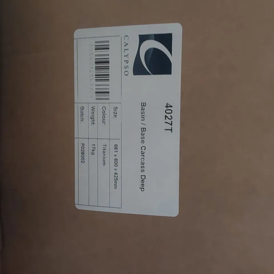 PALLET CONTAINING A LARGE QUANTITY OF BATHROOM FURNITURE PARTS INCLUDING: CALYPSO 3 DRAWER CARCASS, BASE CARCASS ECT