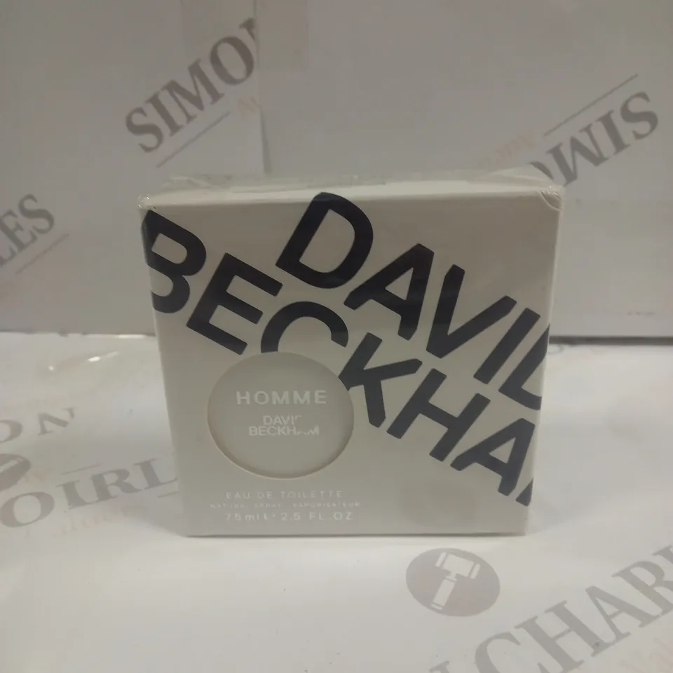 BOXED DAVID BECKHAM HOMME EAU DE TOILETTE 75ML - SEALED 