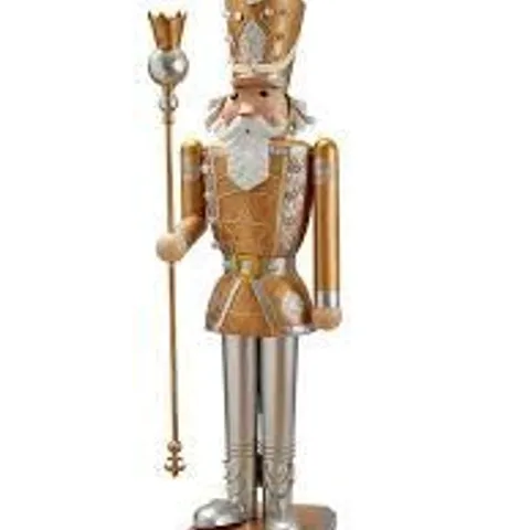 BOXED IN-LIT GIANT NUTCRACKER - GOLD/SILVER (1 BOX)