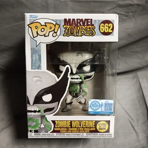 FUNKO POP! MARVEL ZOMBIES ZOMBIE WOLVERINE – NO. 662, BOXED (GLOW IN THE DARK)
