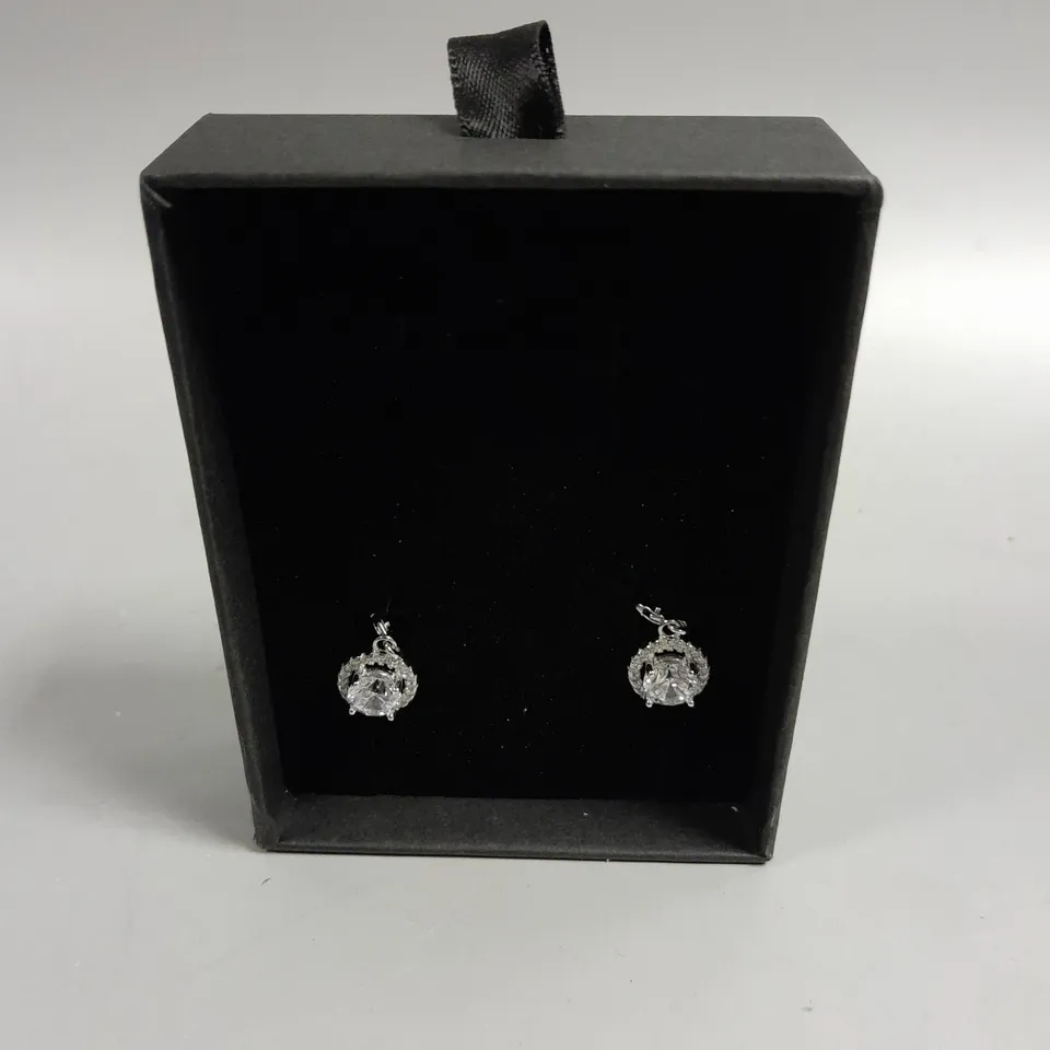 INFINITY DIAMOND JEWELLERY DROP EARRINGS 