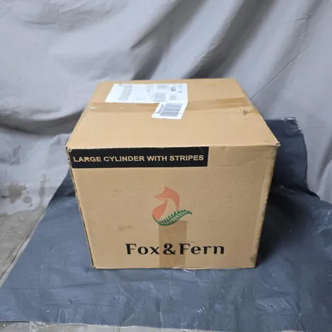 FOX AND FERN STRIPED GARDEN POT 11" BOXED