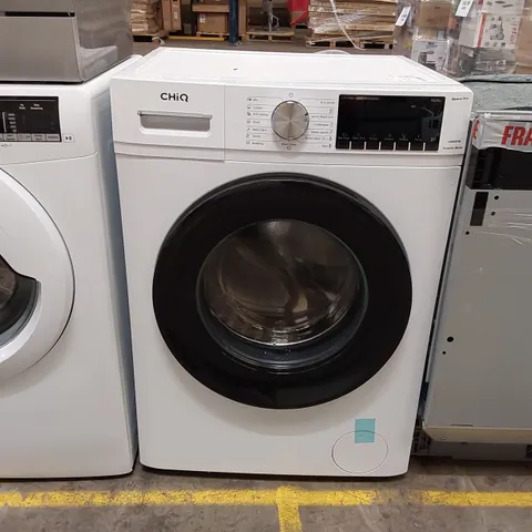 CHIQ CFL100-14586IM3XBWU, FREESTANDING WASHING MACHINE, 10KG, FRONT LOAD, SLIM, SPACE PRO, 1400RPM, 16 WASHING PROGRAMS, BLDC INVERTER MOTOR, STEAM WASH, QUICK WASH, WHITE [ENERGY CLASS B]