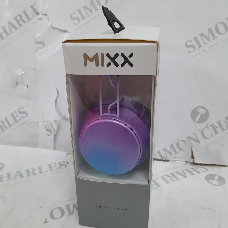 MIXZX 0X1 WIRED ON EAR HEADPHONES PURPLE