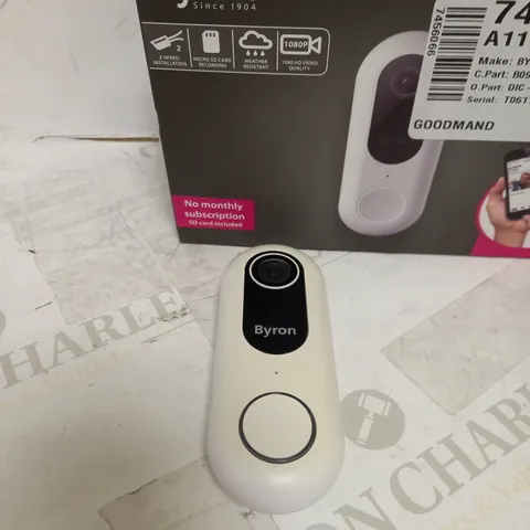 BYRON WIRED WI-FI VIDEO DOOR BELL