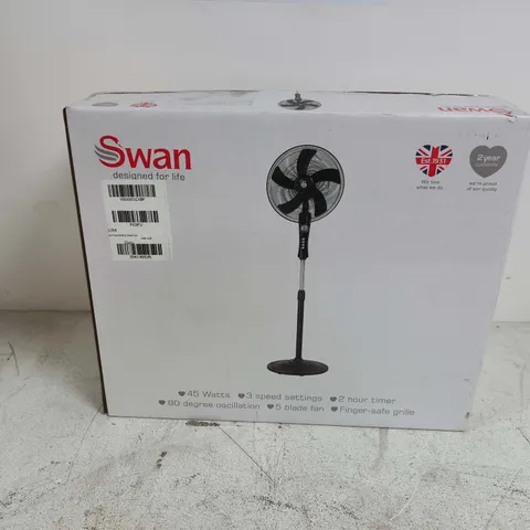 BOXED SWAN FREESTANDING STAND FAN - COLLECTION ONLY