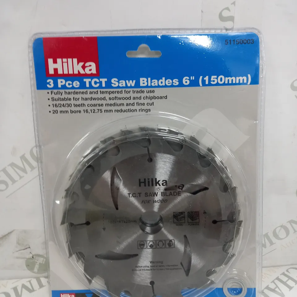 3 PCE 6" (150MM) TCT SAW BLADES
