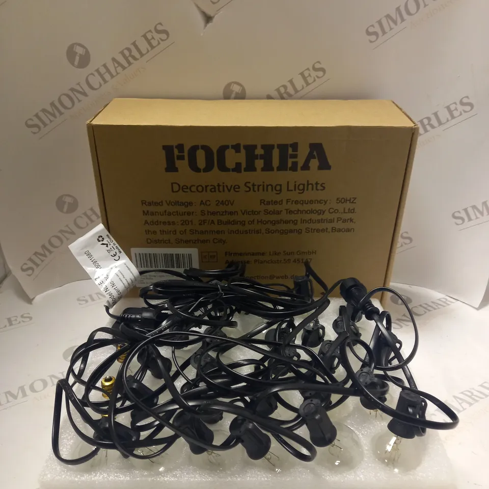 BOXED FOCHEA WARM WHITE DECORATIVE STRING LIGHTS