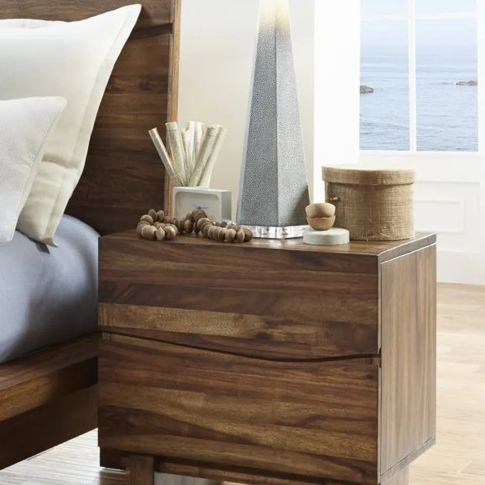 BRAND NEW BOXED MODUS FURNITURE OCEAN NIGHT STAND NATURAL SENGON C7981
