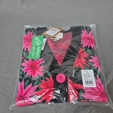 BAGGED JOANIE LOVELACE DAHLIA CARDIGAN SIZE SMALL