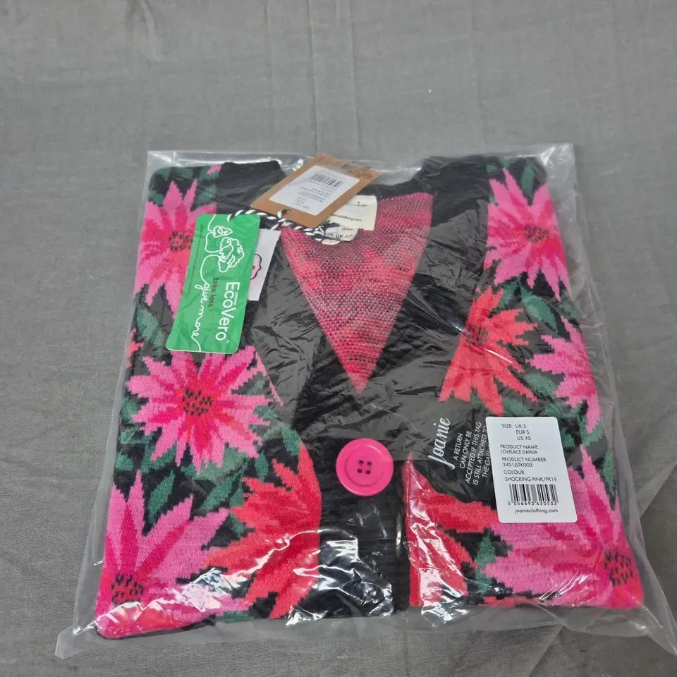 BAGGED JOANIE LOVELACE DAHLIA CARDIGAN SIZE SMALL