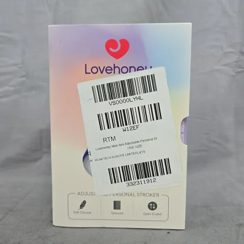 BOXED LOVEHONEY MON AMI ADJUSTABLE PERSONAL STROKER