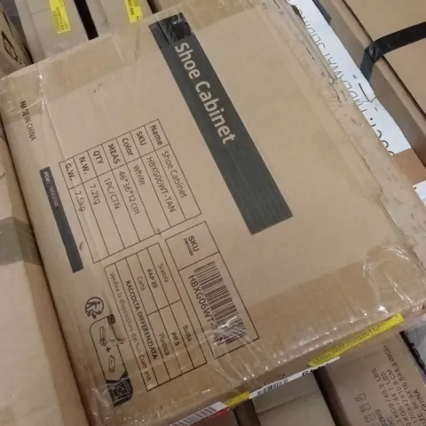 BOXED 20 PAIR SHOE STORAGE CABINET 