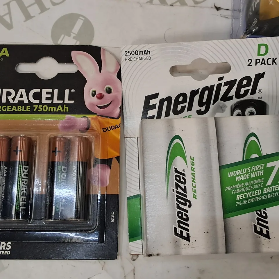 LOT OF 20 ASSORTED PACKS OF BATTERIES TO INCLUDE TODAY AND DURACELL