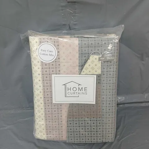 HOME CURTAINS ONE PAIR OF PRINTED PENCIL PLEAT LINED CURTAINS SEVILLE 229 X 299CM 