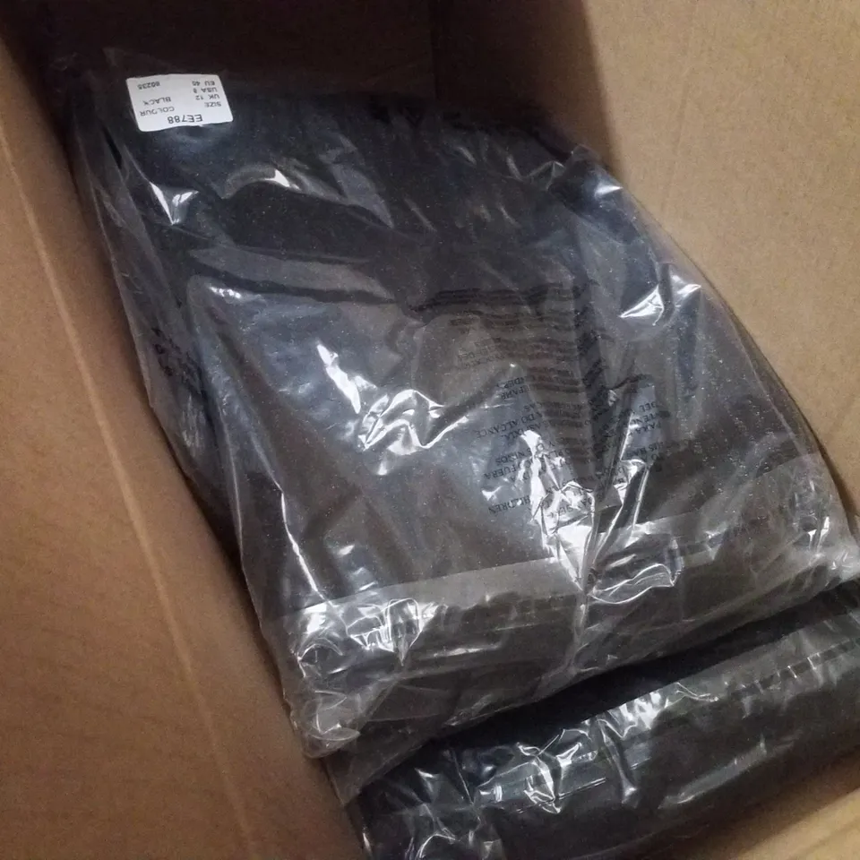 BOX CONTAINING APPROXIMATELY 9 BRAND NEW JD WILLIAMS BLACK GLITTER MAXI SKIRT - SIZE 12