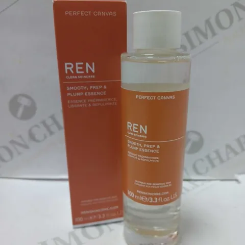 REN CLEAN SKINCARE PERFECT CANVAS SMOOTH PREP & PLUMP ESSENCE 100ML
