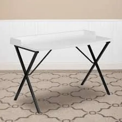 BOXED FLASH FURNITURE 47.25-IN WHITE MODERN/CONTEMPORARY COMPUTER DESK (1 BOX)