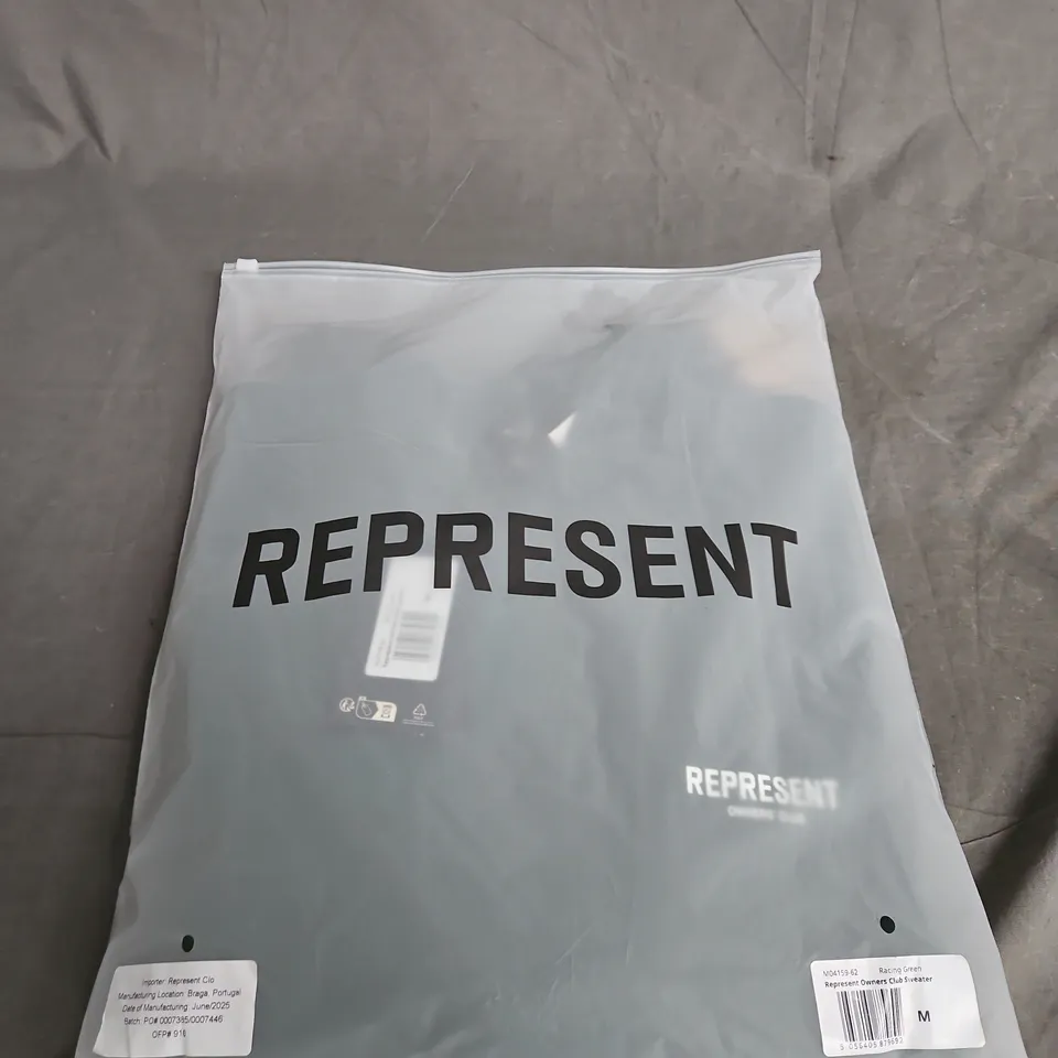 REPRESENT OWNERS CLUB SWEATER – RACING GREEN, UK SIZE M