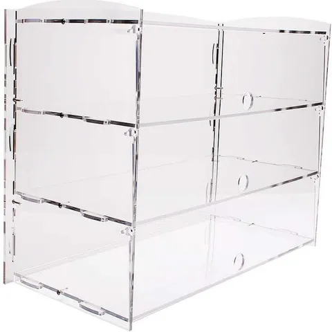 BOXED DISPLAY4TOP ACRYLIC DISPLAY PASTRY CABINET CAKES DONUTS CUPCAKES PASTRIES (3 TIER)