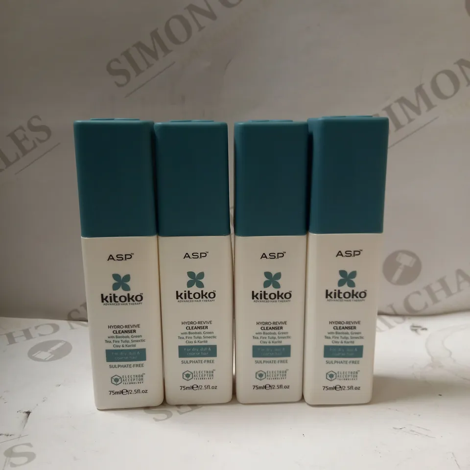LOT OF APPROX 13 X 75ML KITOKO HYDRO-REVIVE CLEANSER 