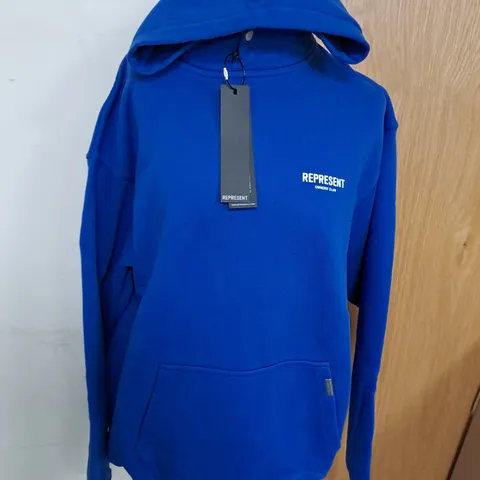 DARK BLUE REPRESENT OWNERS CLUB HOODIE SIZE XS 