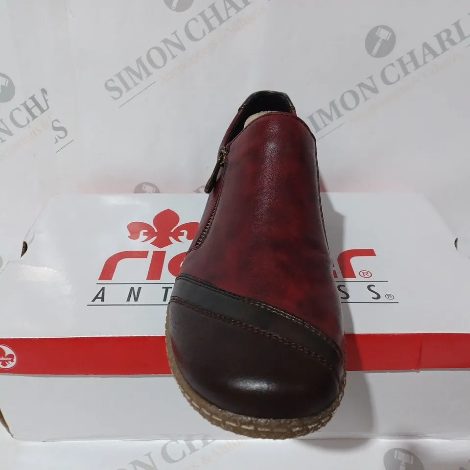 RIEKER ANTISTRESS FARBE ZIP SHOE - SIZE 40