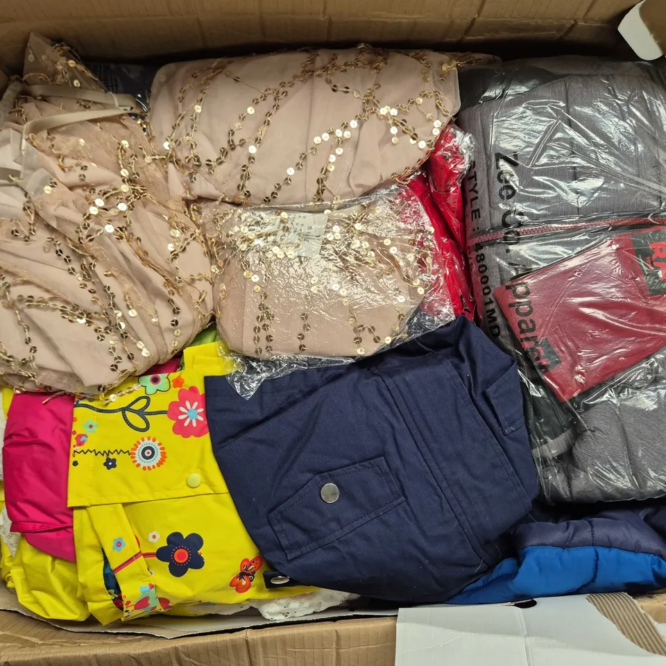APPROXIMATELY 38 ASSORTED KIDS/TODDLERS JACKETS CLOTHING ITEMS IN VARIOUS SIZES, STYLES & COLOURS TO INCLUDE BRANDS SUCH AS BYMROSEMONT, NAME IT, LZH, ETC - COLLECTION ONLY