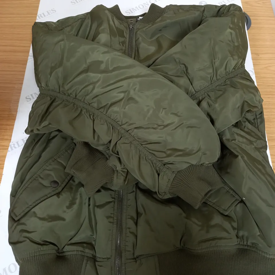 H&M DIVIDED PADDED COAT KHAKI EUR SIZE M