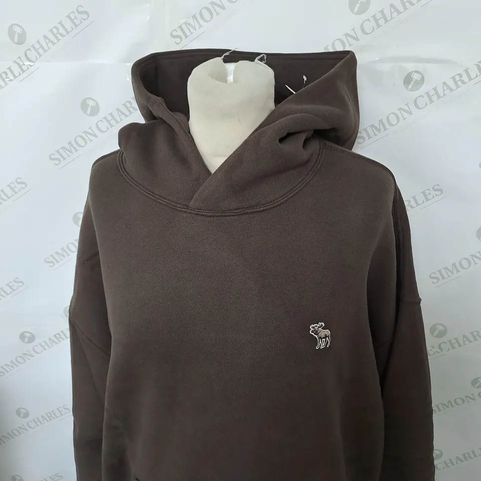 ABERCROMBIE AND FITCH LOGO CASUAL HOODIE SIZE M