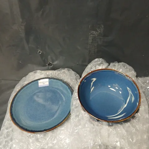 MASON CASH REACTIVE 12-PIECE DINNER SET – BLUE - COLLECTION ONLY