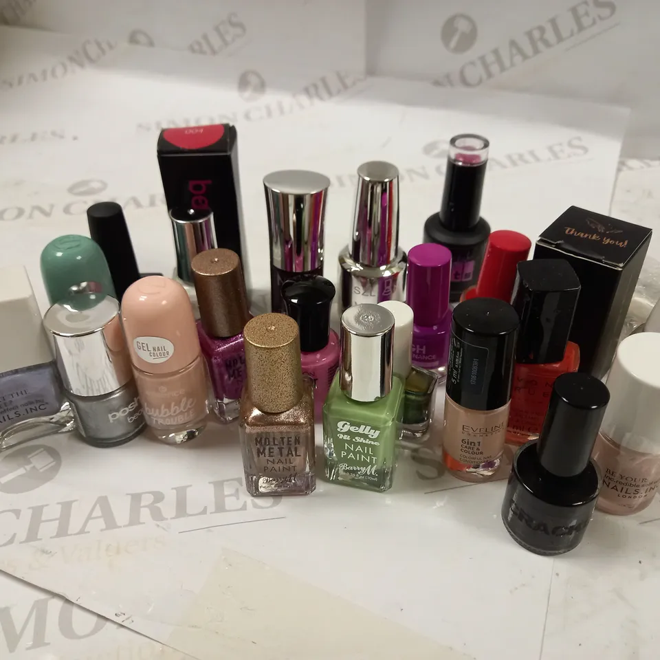 PREMIUM BRANDED NAIL POLISH LACQUER COLLECTION APPROX. 20 ITEMS 