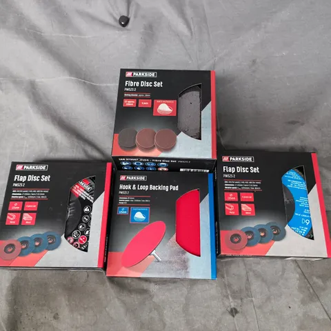 APPROXIMATELY 35 ASSORTED PARKSIDE ANGLE GRINDER TOOL ACCESSORIES