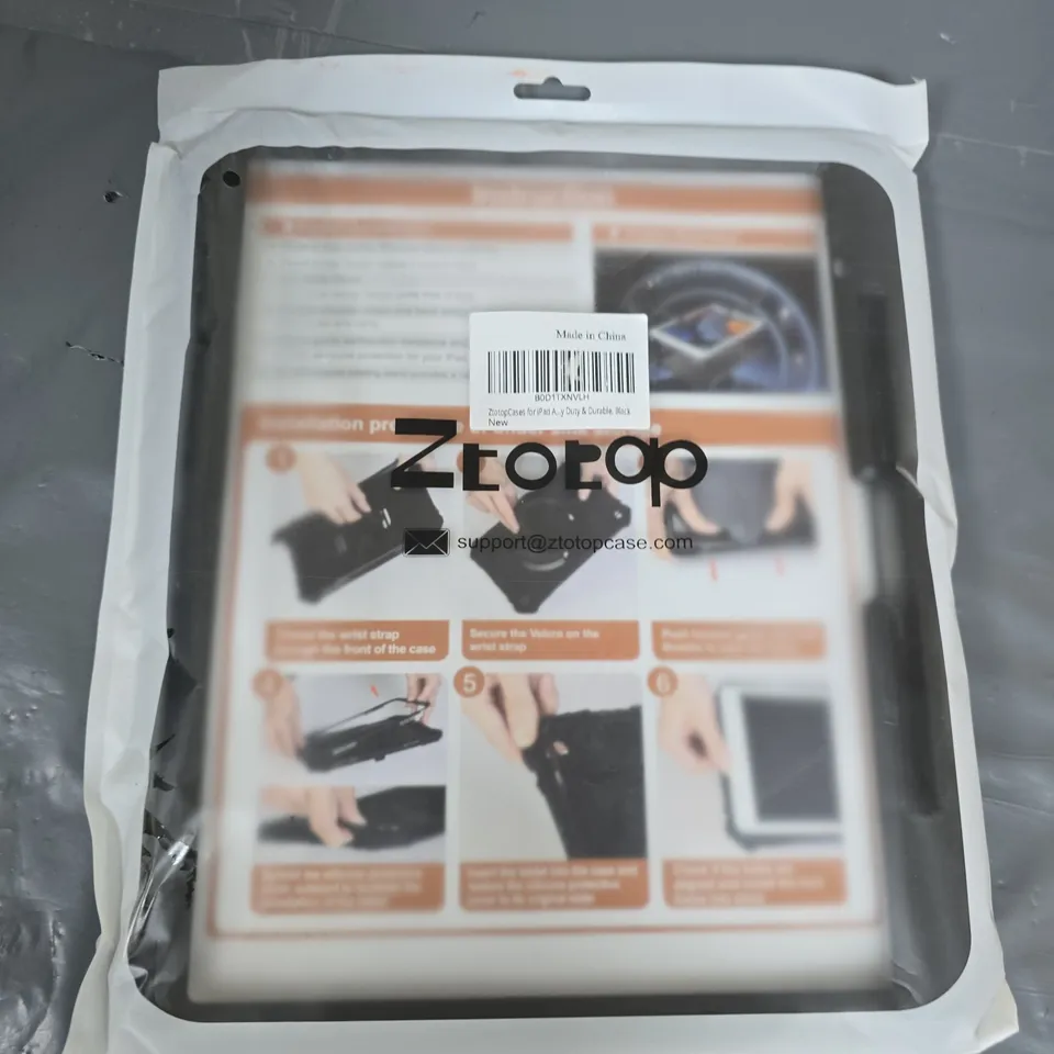 ZTOTOPCASE FOR IPAD – BLACK, DURABLE TABLET CASE (VERIFY MODEL)