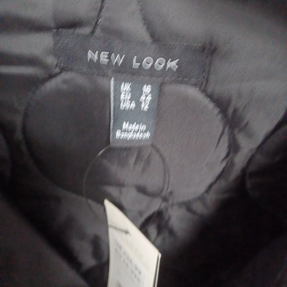 NEW LOOK WOMEN'S QUILTED JACKET – BLACK, UK 16 (EU 44)