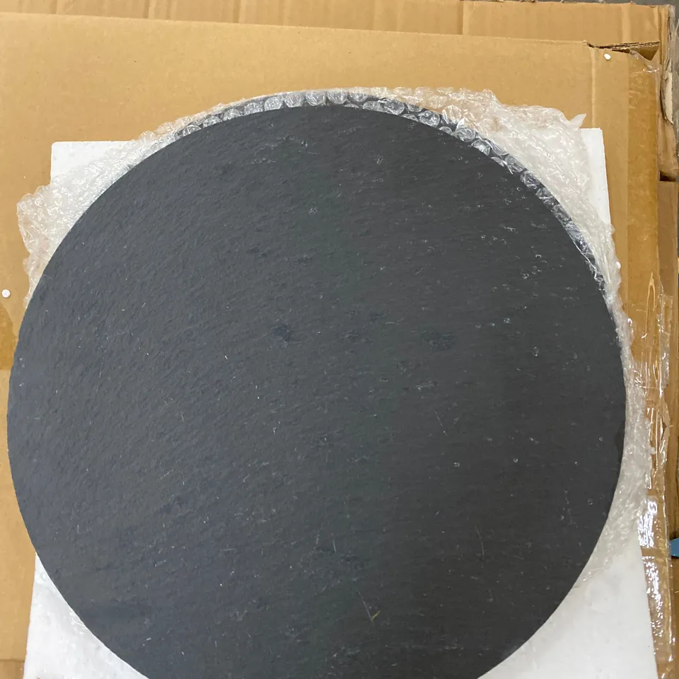 BOXED EARTHENWARE SOLID COLOUR ROUND PHOTO FRAME SET